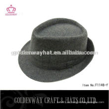 Blanco sombrero borsalino de lana para hombres